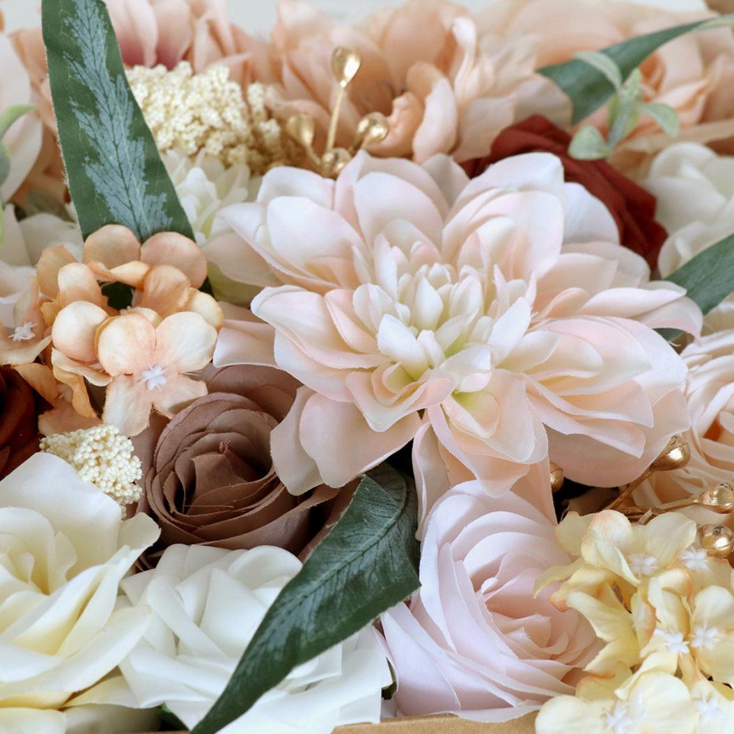 New simulation rose boxed flowers wedding birthday party companion gift flower box